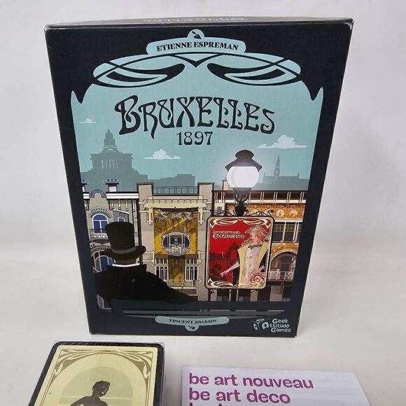 BRUXELLES 1897 CARD BOARD GAME ENGLISH EDITION MISSING RULEBOOK OTHERWISE MINT - Picture 2 of 7